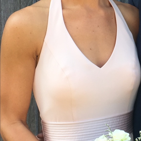 Blush Pink Vera Wang Bridesmaid Dress - Picture 3 of 10